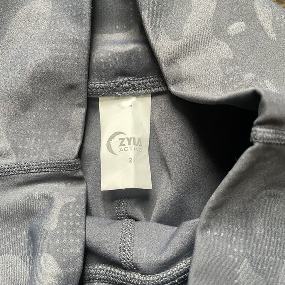Zyia Active Battleship Gray Camo‎ Luce High Rise Leggings Athleisure 2 - Picture 6 of 9
